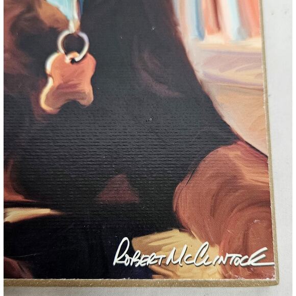 Robert McClintock Dog Wall Art Golden Retriever Labrador Retriever Set/2 Wooden - Picture 6 of 8